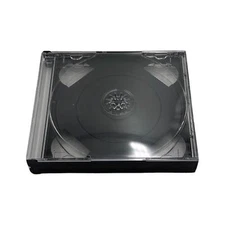 Quad Video Game Clear Replacement Shell Storage Case Playstation, DreamCast, CD'