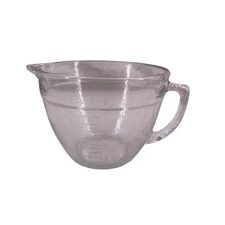 Anchor Hocking Clear Glass Mixing Batter Bowl Measuring 8 Cups USA Vintage 