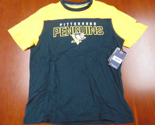 NWT FANATICS NHL PITTSBURGH PENGUINS BLACK T-SHIRT SIZE L