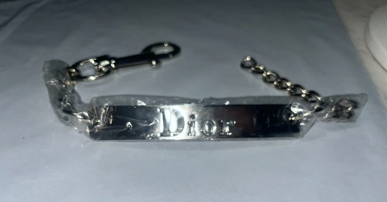 Christian DIOR Charm Pendentif Porte clés Porte clés SAC SAC À MAIN CROCHET Couleur Argent