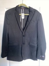 Mens Small Express Black Slim Performance Stretch Blazer