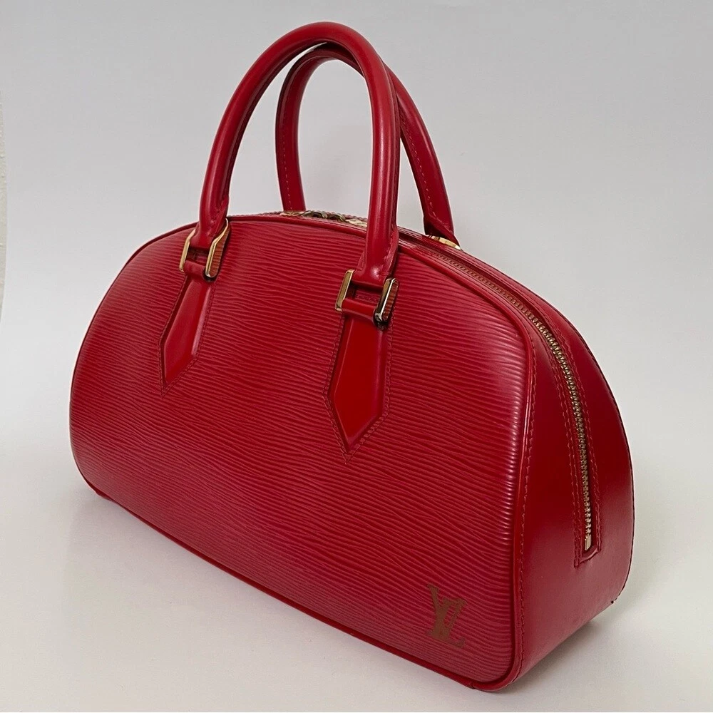 Authentic Louis Vuitton Jasmin Red Epi Leather Vintage 2005 France Bag Purse