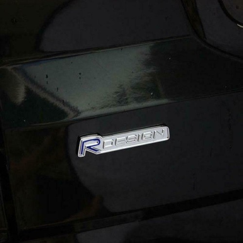 NEW 2x Metal R-DESIGN Emblem Volvo XC90 S60 V60 C30 Badge Trunk Decal Sticker - Picture 2 of 4