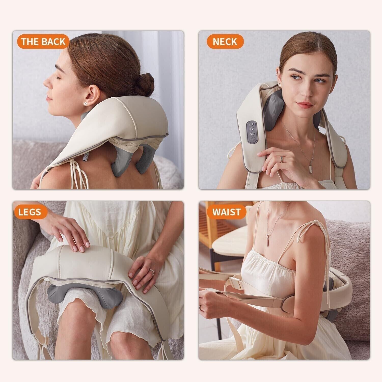 Massaggiatore Cervicale Shock: Addio Dolore con Shiatsu e Calore - 4