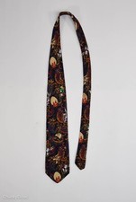 Vintage Looney Tunes Mania TAZ Bugs Wil-E Yosemite Sam Print Neck Tie 1995