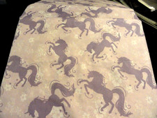 new TWIN size Sheet Set PURPLE whimsical UNICORNS flowers magical look FUN