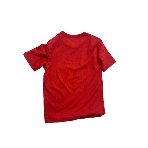 Medium (12/14) Tommy Hilfiger Boys New Scarlet Sage Red Tshirt Short Sleeve - Picture 4 of 5