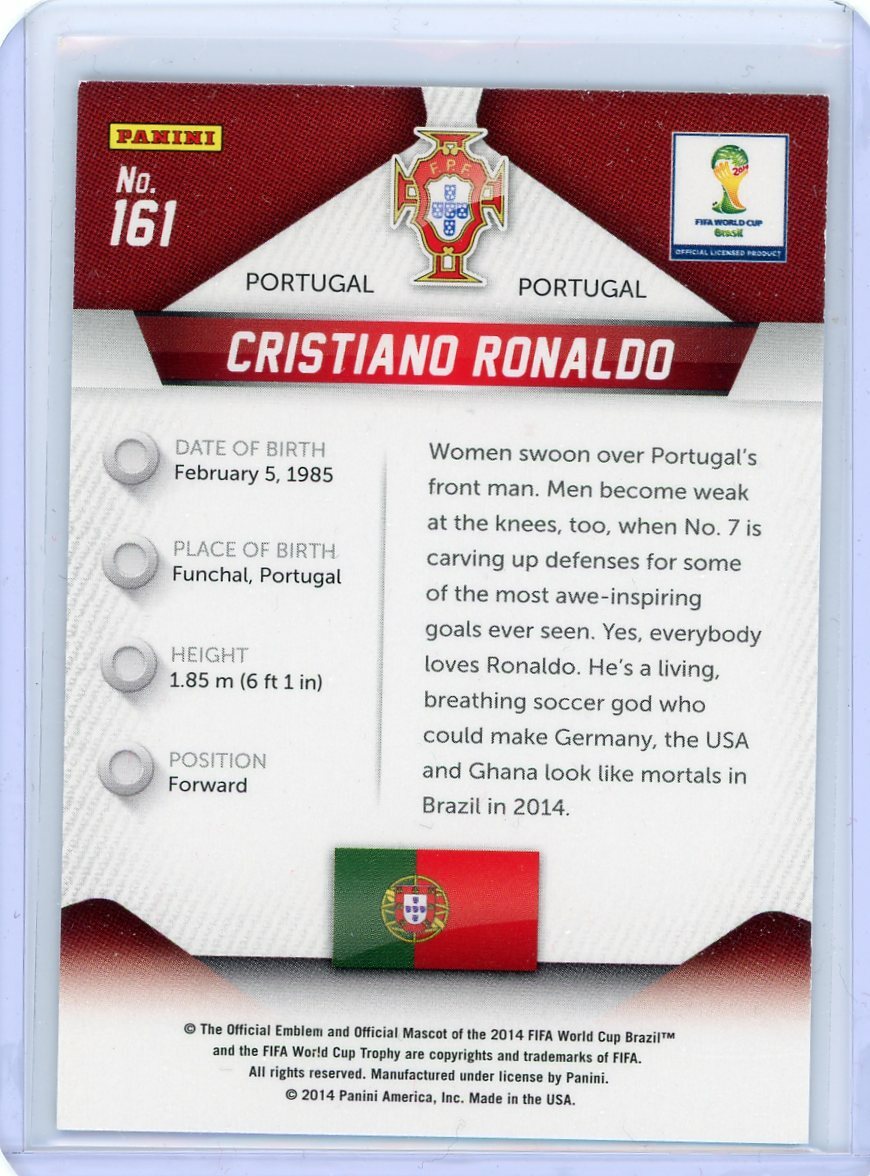 2014 Panini Prizm World Cup #161 Cristiano Ronaldo | eBay UK