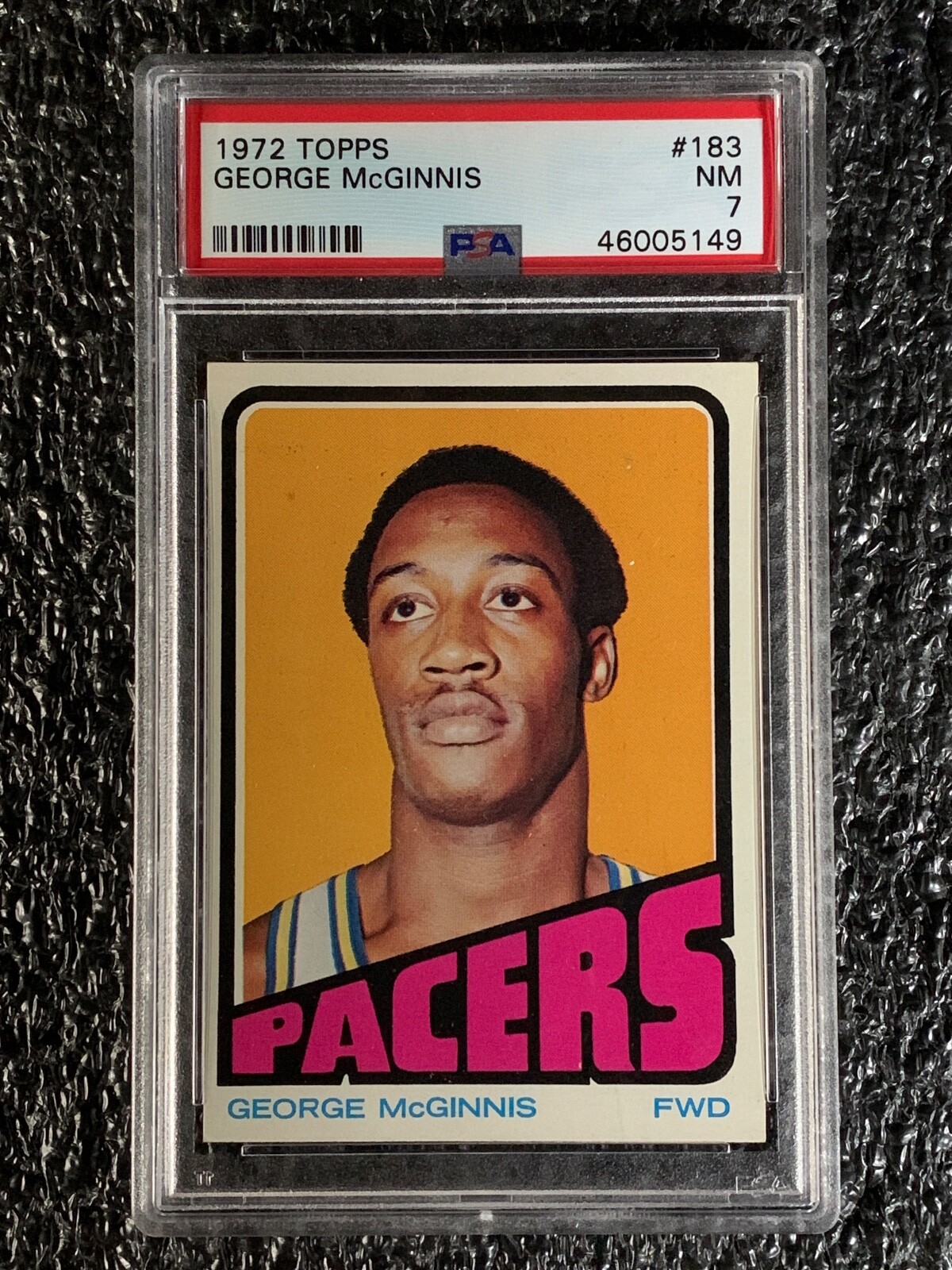1972 Topps Basketball #183 George McGinnis PSA 7