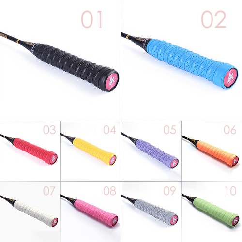 10 Anti-slip Racket Grip Tape Badminton Tennis Over Squash Racquet Rod Sweatband - Picture 3 of 22