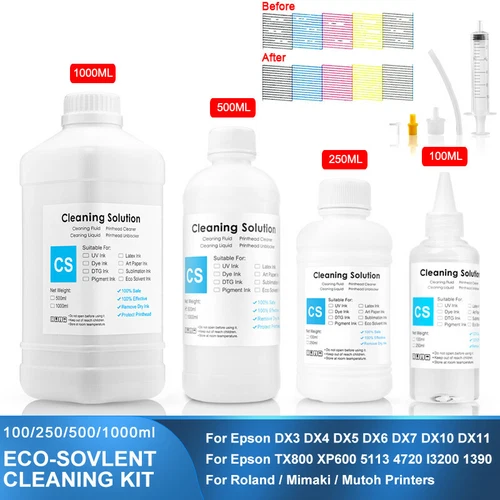 Eco-Solvent Ink Cleaning Solution for Epson/Roland/Mimaki/Mutoh Print Head