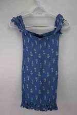 Reformation Womens Blue Floral Mini Dress Size S