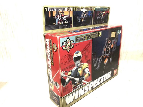 WS1 Winspector Special Police Vintage Bikle Tector 3 Green Bandai 1990 - Foto 2 di 8