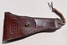 WWI US Army AEF Military 1918 dated Leather Holster Hoyt marked USGI Field Gear
