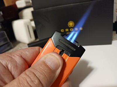 turbo cigarette lighter QUATUM V TURBO JET CIGAR CIGARETTE REFILLABLE BUTANE LIGHTER NEW BIRTHDAY  GIFT