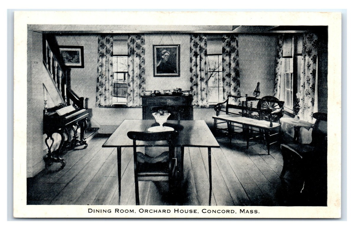 Postcard Dining Room, Orchard House, Concord Mass B68 | eBay