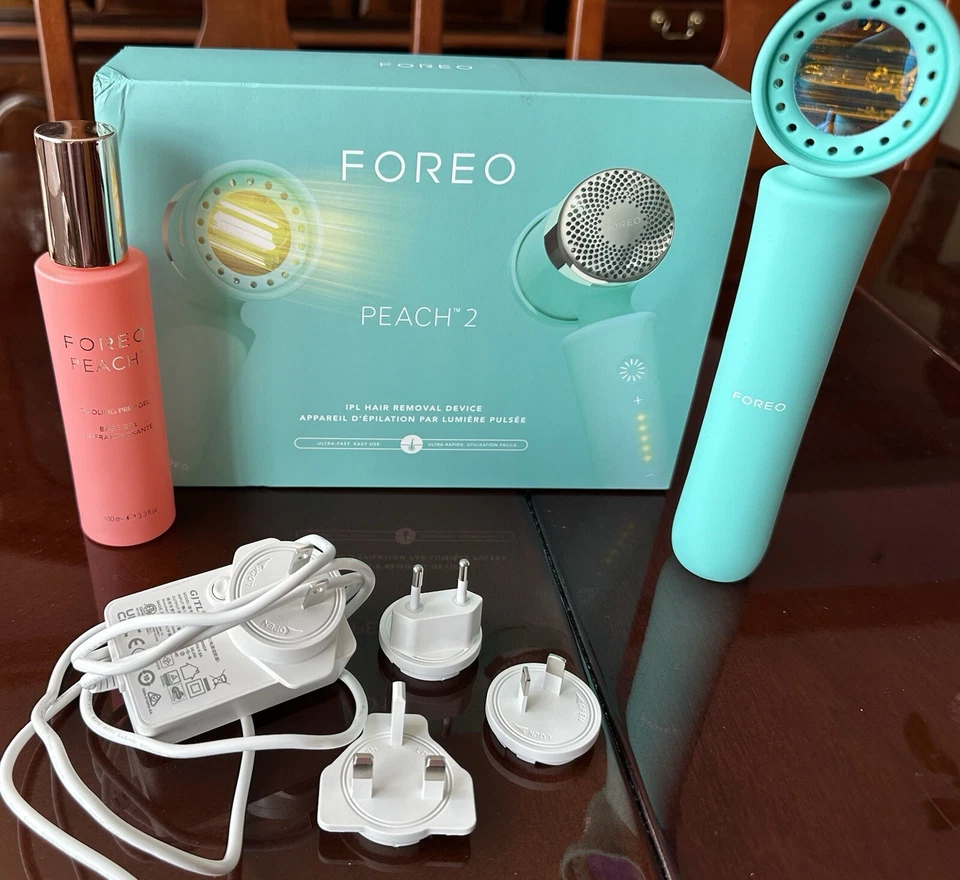 Dispositivos FOREO - Bear 2, Peach 2, OVNI 3 con gel de preparación, suero, máscaras, parches de preguntas frecuentes  Foto 4 de 4