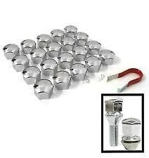 21mm CHROME Silver Wheel Nut Covers with removal tool fits FIAT DUCATO (ET23) - Bild 2 von 4