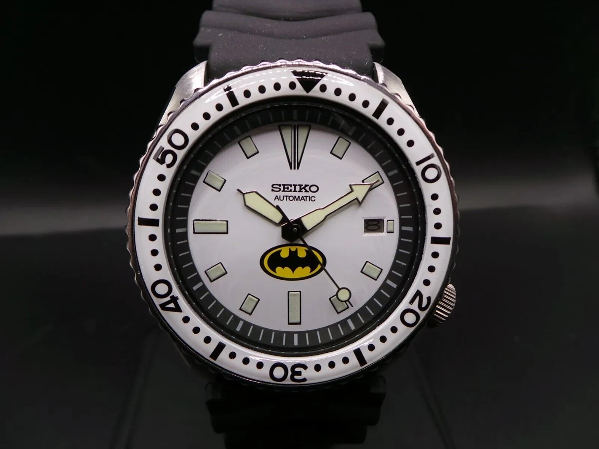 時計　ダイバーズ　MOD セイコ　バットマン Seiko Mod GMT 