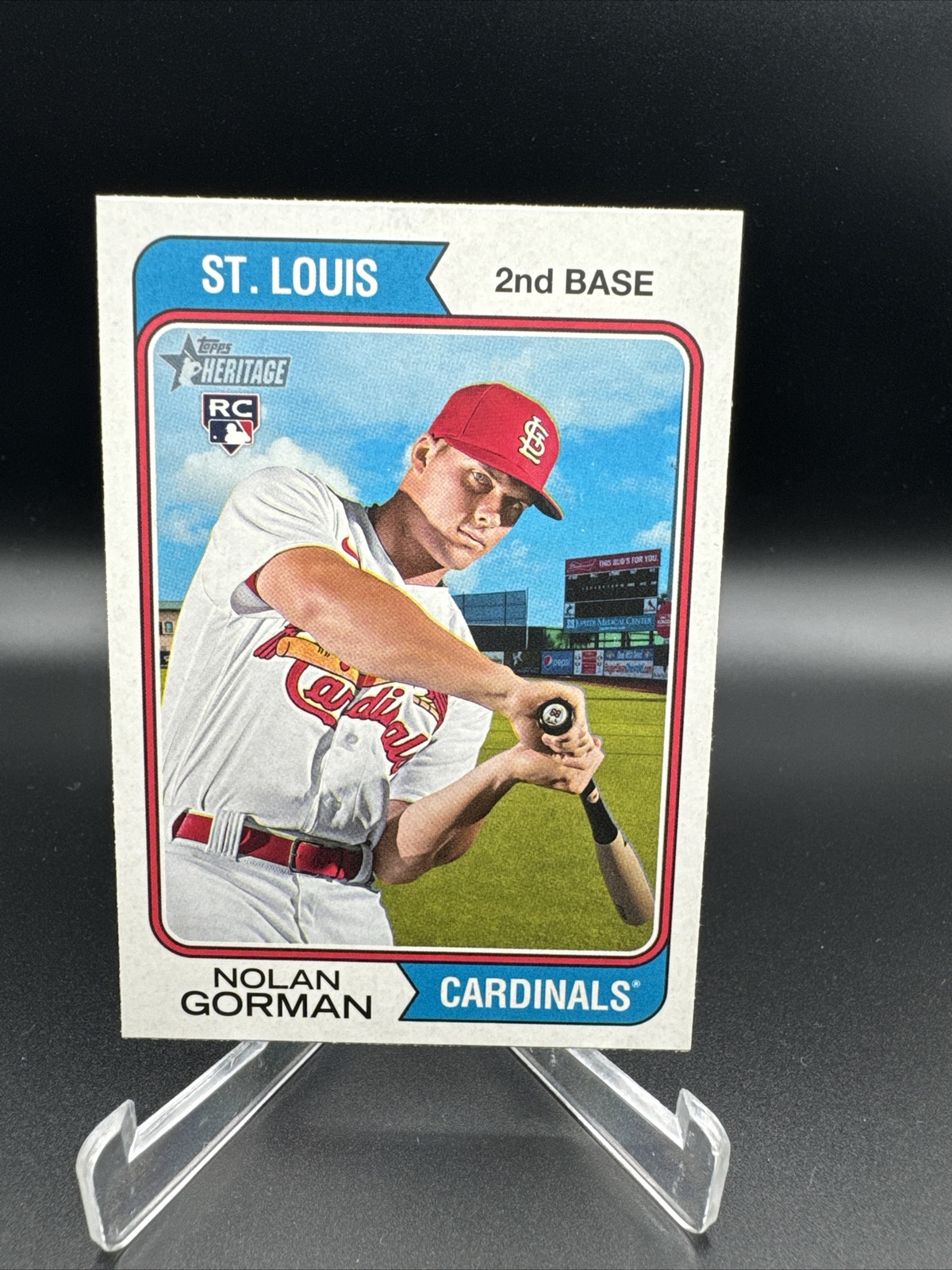 2023 Topps Heritage Nolan Gorman RC St Louis Cardinals  #19