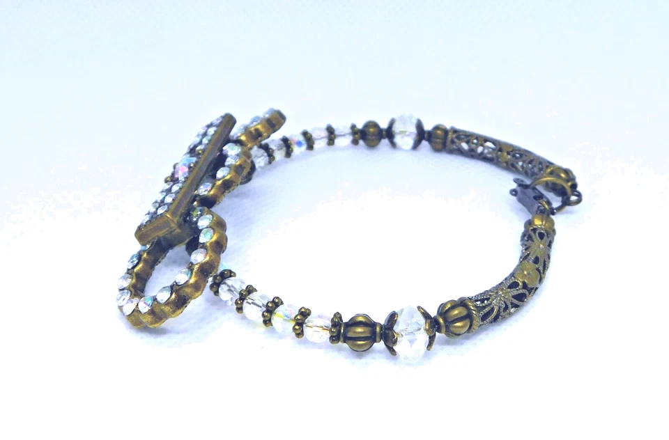 Estilo vintage/antiguo, hecho a mano, filagree, cable de memoria, cierre plegable. Foto 4 de 4