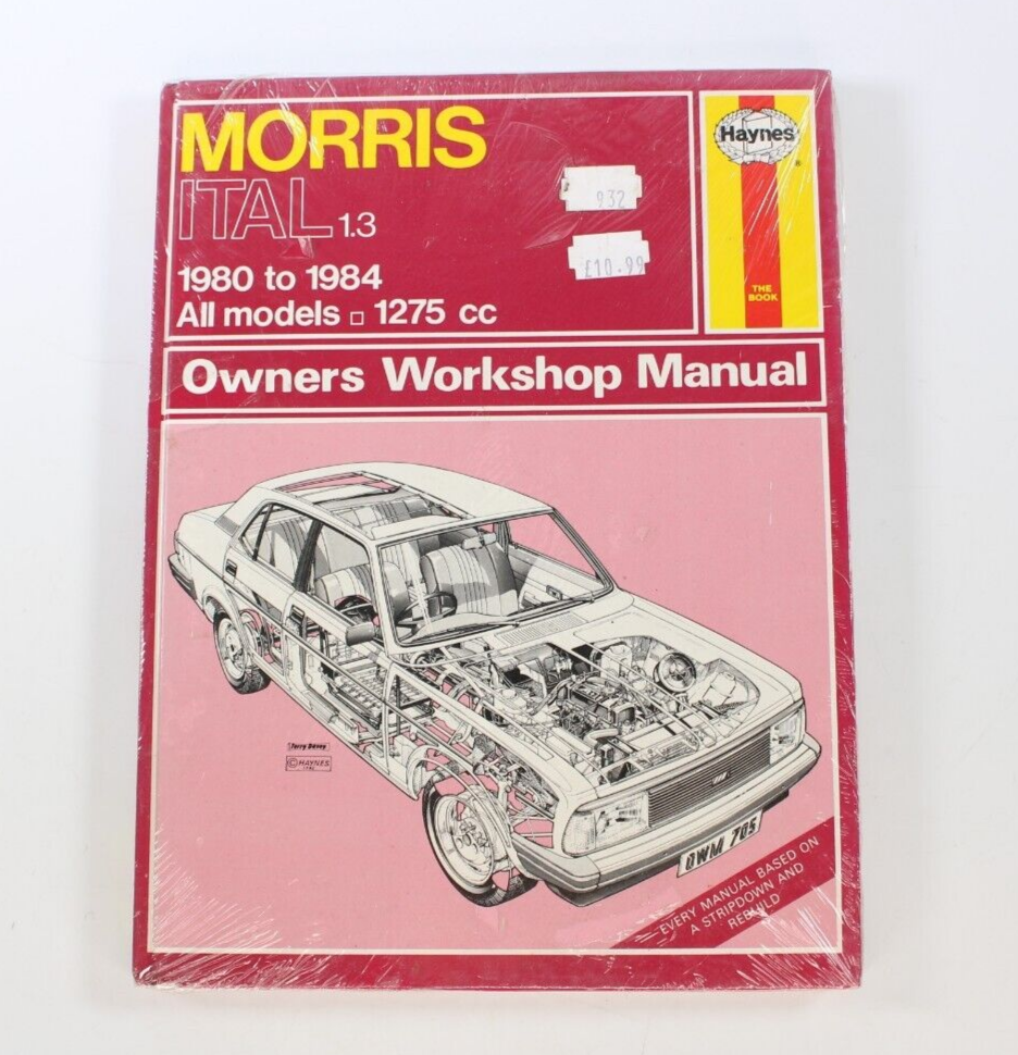 Haynes Owners Workshop Manual MORRIS ITAL 1.3 All Models 1980 to 1984