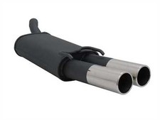 NOVUS Sportauspuff Endschalldämpfer 2x76mm passend für OPEL TIGRA A