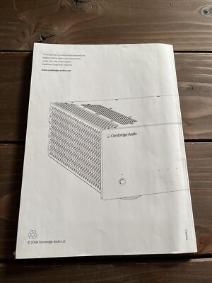 Cambridge Audio azur 840w users manual bedienungsanleitung