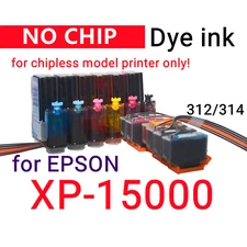 NO-CHIP CIS CISS Ink System for XP-15000 Printer T314 314 cartridge chipless