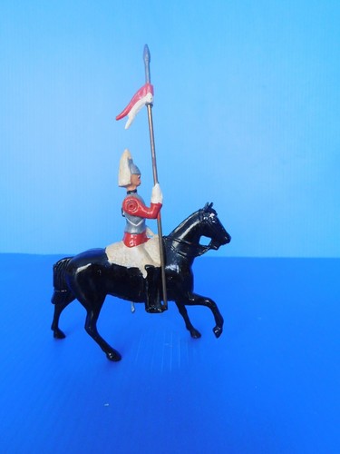 BRITAINS PLOMB CREUX / ARMEE ANGLAISE TRES BEAU CAVALIER GARDE DE LA REINE - Picture 4 of 6