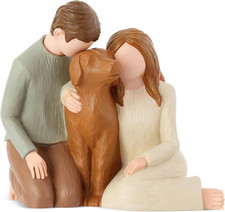 Family Love Dog Figurines - Heartwarming Memorial Statues for Dog Lovers