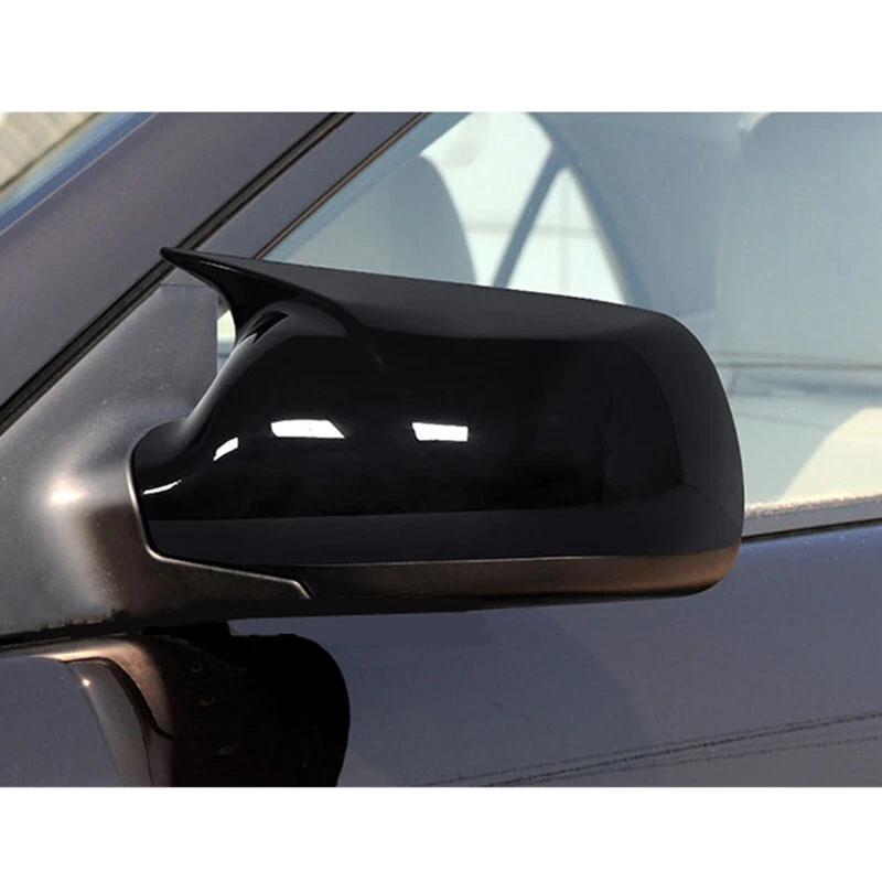 Tapa de cubierta de espejo retrovisor lateral bocina OX negra brillante para Mazda 3 Mazda 6 2003-2008 Foto 3 de 4