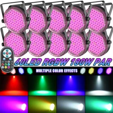 180W 60 LED PAR Light RGBW Stage Bar Wash Lighting DMX DJ Disco Party Show Light