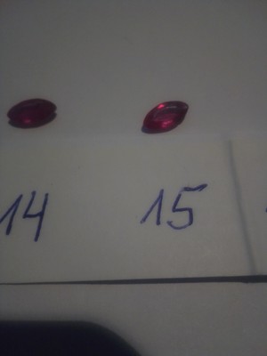 1 Ruby marquise/navette facet ca 8,1 x 4,1 mm Mosambik, pink-red  nr 15