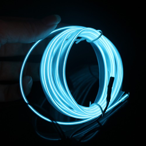 Tira de neón de luz decorativa interior coche luz verde transparente 2m LED El Line  - Imagen 12 de 19