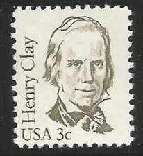 US Stamp # 1846 3 Cent  Henry Clay Great Americans Series MNH OG 1980-85