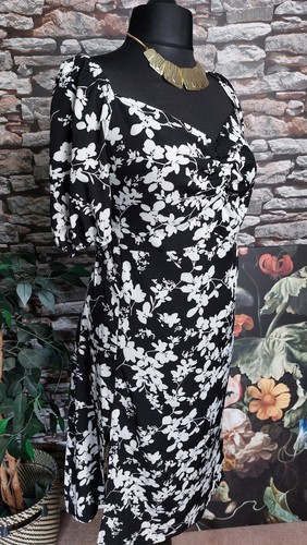 LADIES ROCKABILLY 50'S style fitted dress chic PLUS size 24 XL tea party event - Picture 3 of 6
