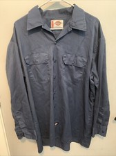Dickies Men's Work Shirt, Cotton Blend Long-Sleeved Work Shirt