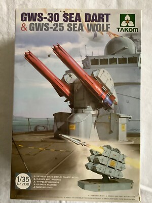  Takom 2138 1:35 Royal Navy GWS-30 Sea Dart & GWS-25 Sea Wolf (DX75-26K3)