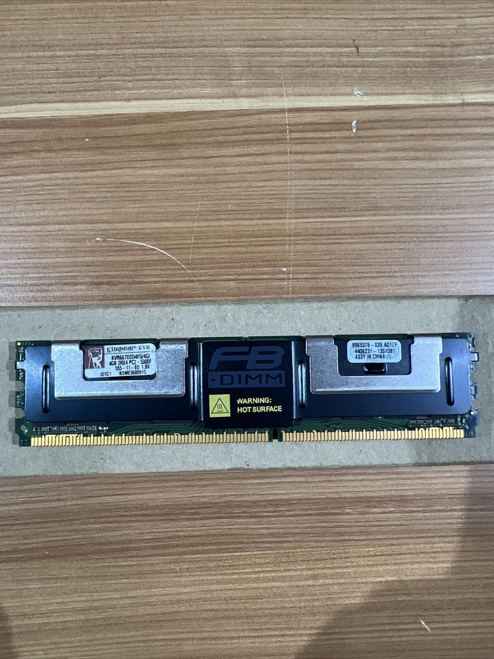 KINGSTON PC2-5300F KVR667D2D4F5/4GI 4GB 2RX4 FB-DIMM SERVER RAM - Image 4 of 4