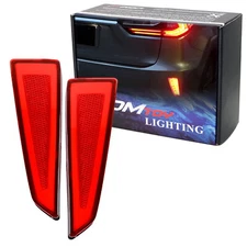 Red Lens Full LED Rear Bumper Reflector Lights For Lexus 2015-2019 RX350 RX450h