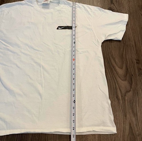 Vintage 90s Nike Air Logo T Shirt  White Tag Made In USA Size Large Retro - Picture 7 of 8