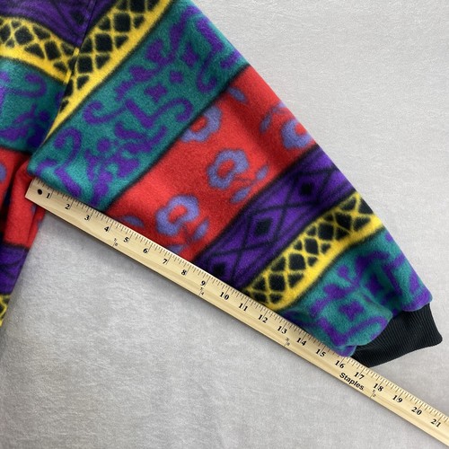 New Tag Vintage Today Tonight Long Fleece Nightgown Aztec Colorful Granny Size M - Picture 6 of 16