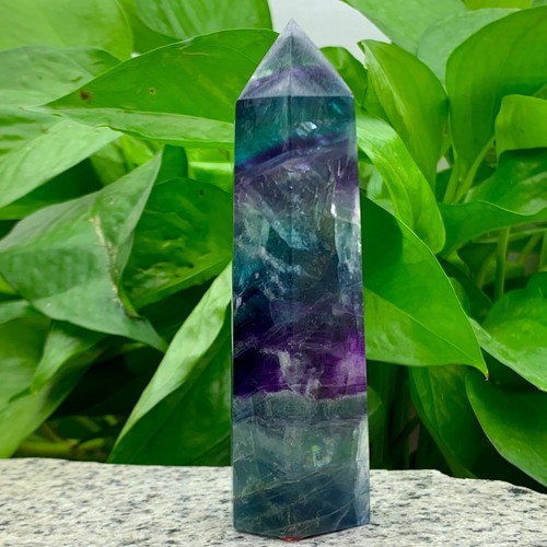 153G Natural colour Fluorite Crystal obelisk crystal wand healing stan - Picture 4 of 15