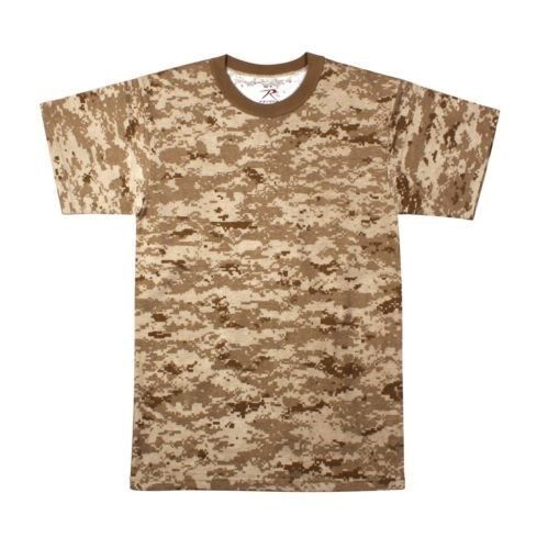Mens Digital Camouflage T-Shirt, Desert Digital Camo by Rothco S TO 4X - Picture 1 of 1