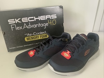 SKETCHERS Mens Flex Advantage 4.0 Blue Sneakers NEW Size 12 WIDE FIT 