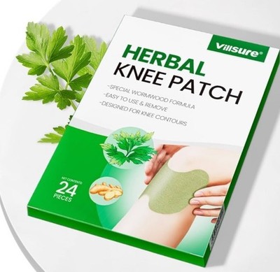 24-96 Herbal Knee Patch Wormwood for Knee Joint Support & Muscle Pain Relief New