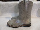Girl's Youth, Dan Post, Gray Leather, Cowboy, Western Boots, Size 2 D — photo 5