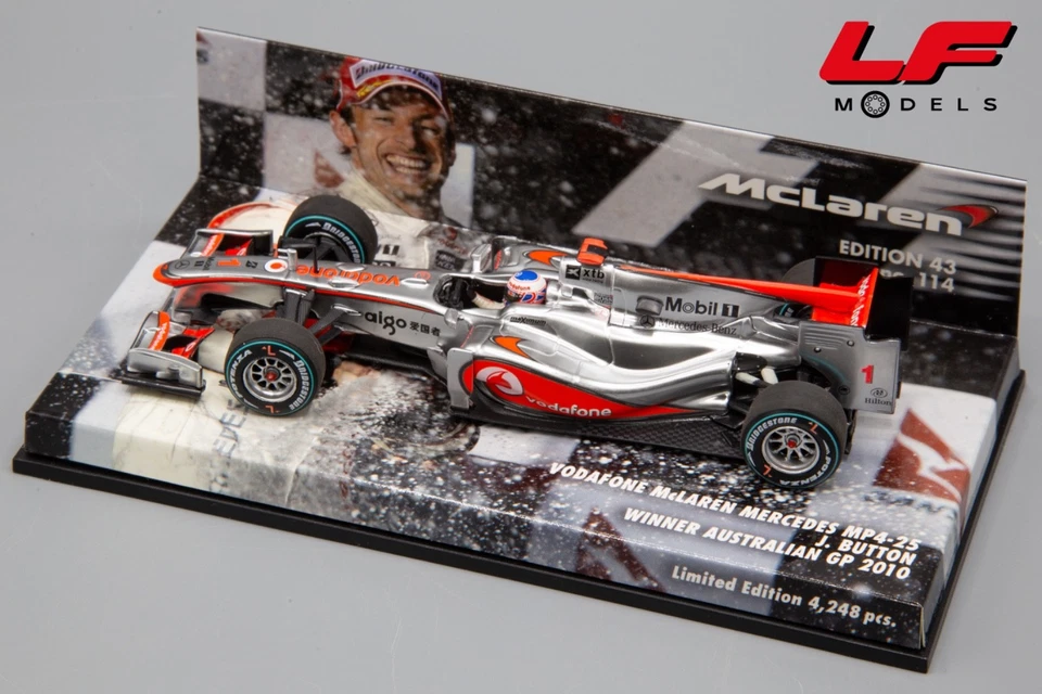1:43 McLaren Mercedes MP4-25 Button Winner Australian GP 2010 - Minichamps - Immagine 2 di 3