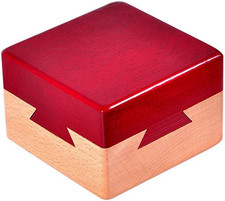 Caja de cola de milano imposible mini rompecabezas 3D cajones mágicos de madera joyería de regalo